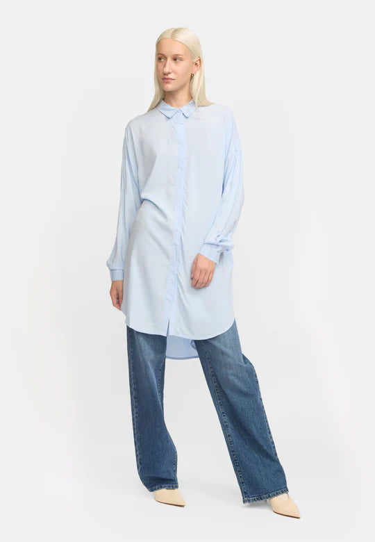 Soft Rebels - Freedom long shirt - Cashmere blue