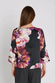 PBO - Silky Etta Blouse - Dark Brown