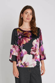 PBO - Silky Etta Blouse - Dark Brown