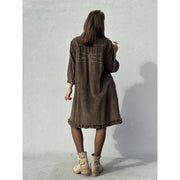 Gaspar - Rio Corduroy dress - Taupe