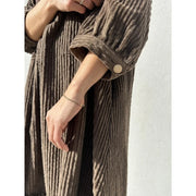 Gaspar - Rio Corduroy dress - Taupe