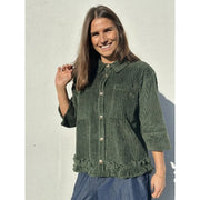 Gaspar - Vigo Corduroy shirt - Bottle green