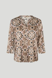 PBO - silky Bali Blouse - Pink/Sand