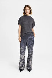 Gustav - Bay wide leg pants - After Midnight w. Print