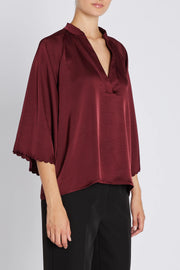 Bruuns Bazaar - Beckia Winny Blouse - Burgundy