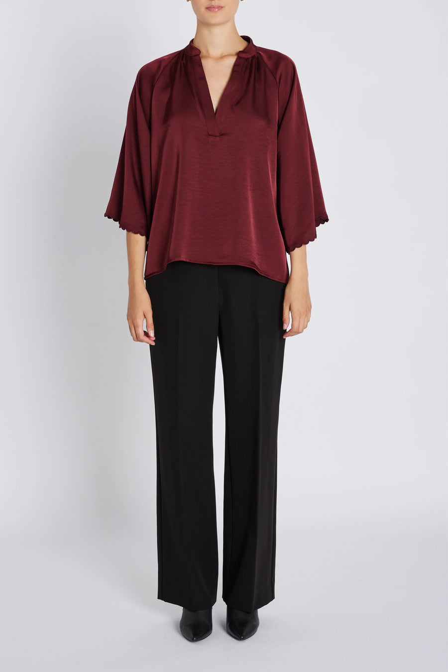 Bruuns Bazaar - Beckia Winny Blouse - Burgundy