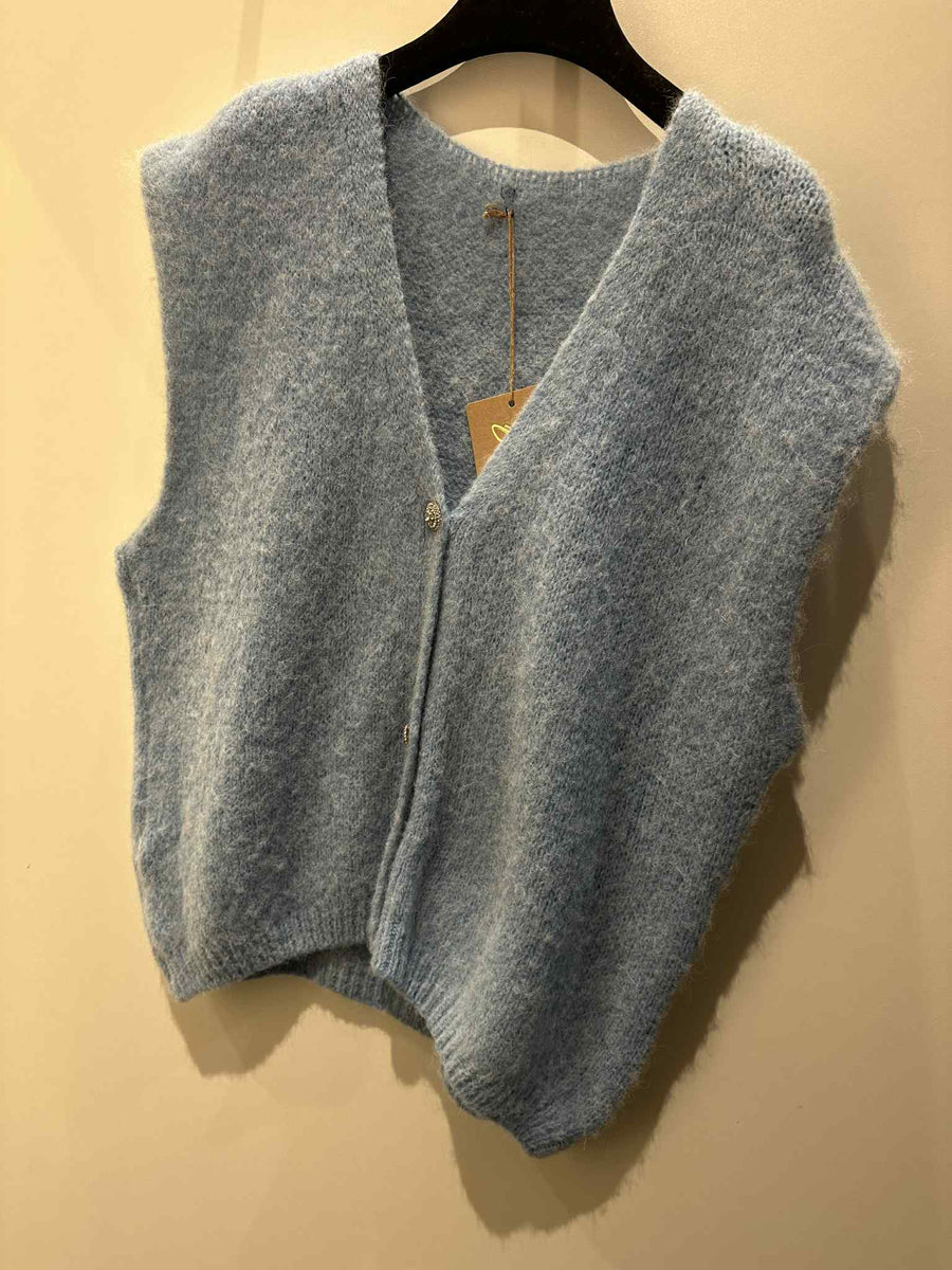 PREORDER Boho Love - Lyseblå vest