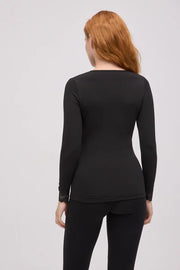 Ysabel Mora - Thermo long sleeve lace - Sort