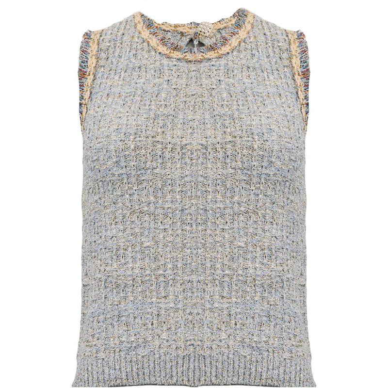 Costa Mani - Calais knit vest - Blue mix
