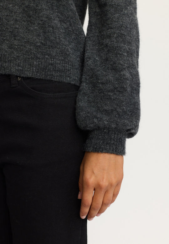Soft Rebels - Allison cardigan - Dark grey melange
