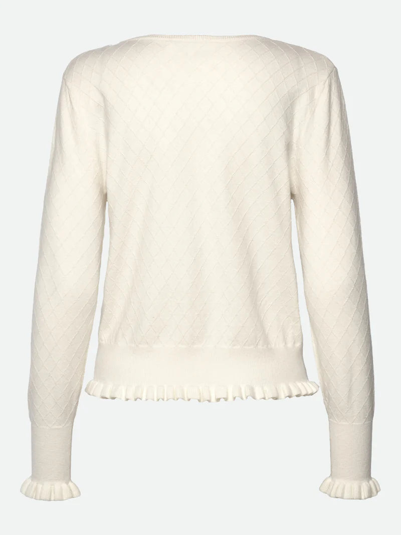 Rosemunde - Dahlia O-neck pullover - Ivory