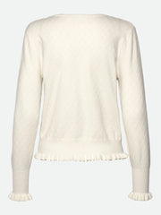 Rosemunde - Dahlia O-neck pullover - Ivory