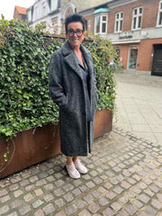 Gustav - Galia fake fur coat - grey