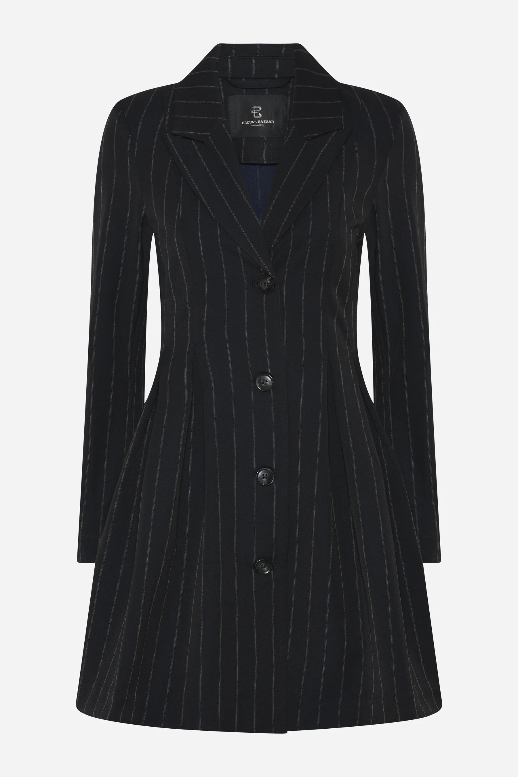 Bruuns Bazaar - Hydrangea Dress - Black Pinstripe