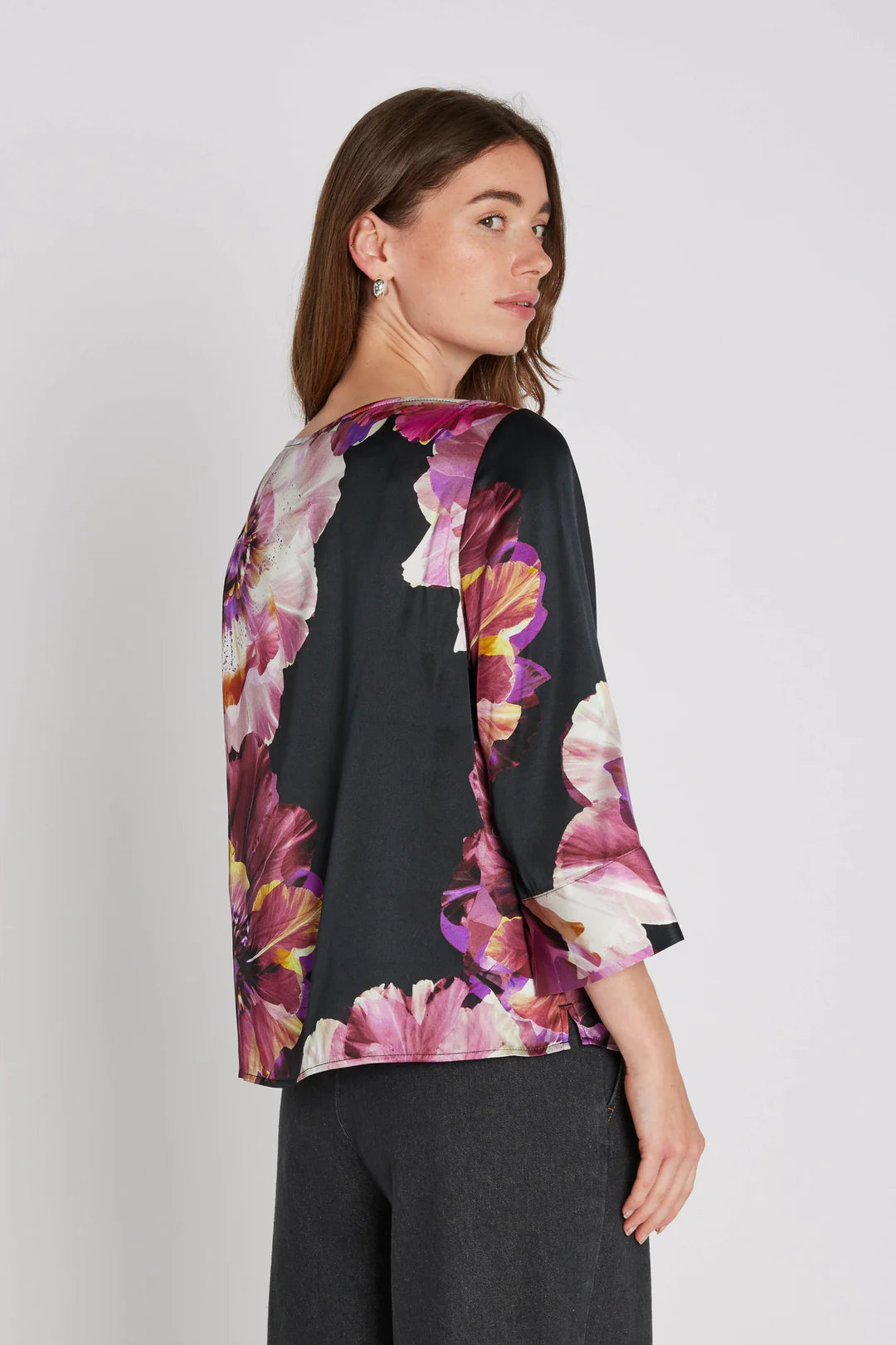 PBO - Silky Etta Blouse - Dark Brown