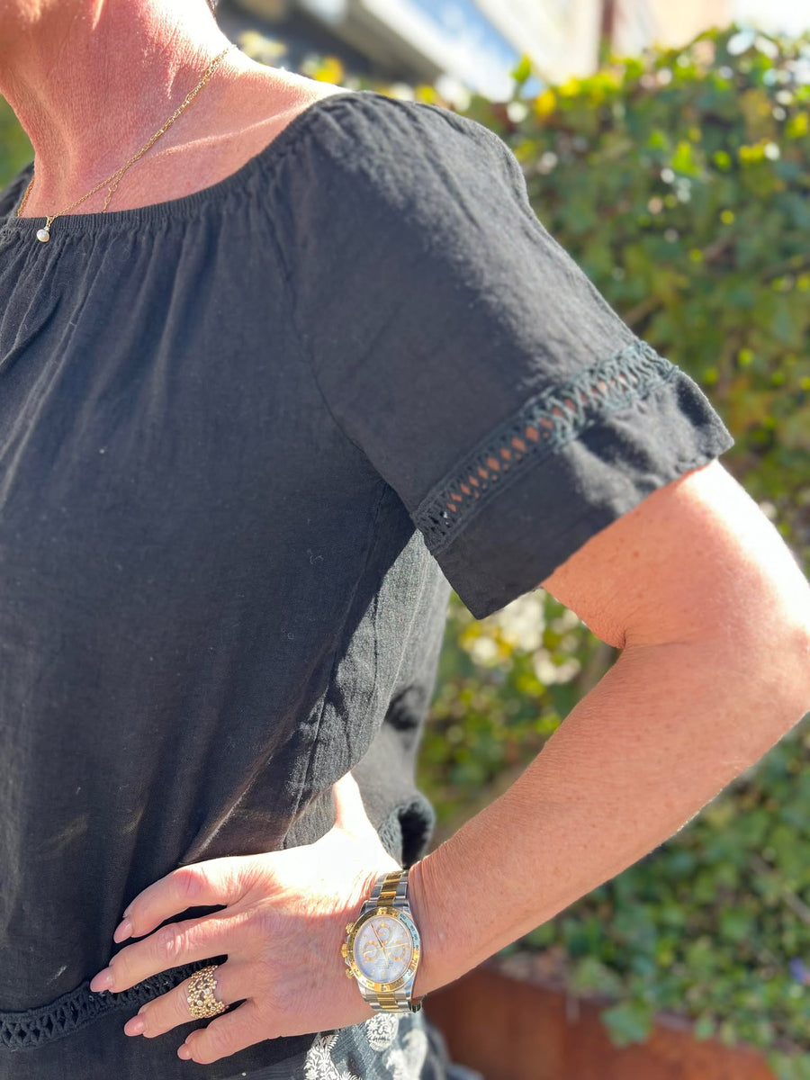 Sorbet - Fontanelle bluse - sort