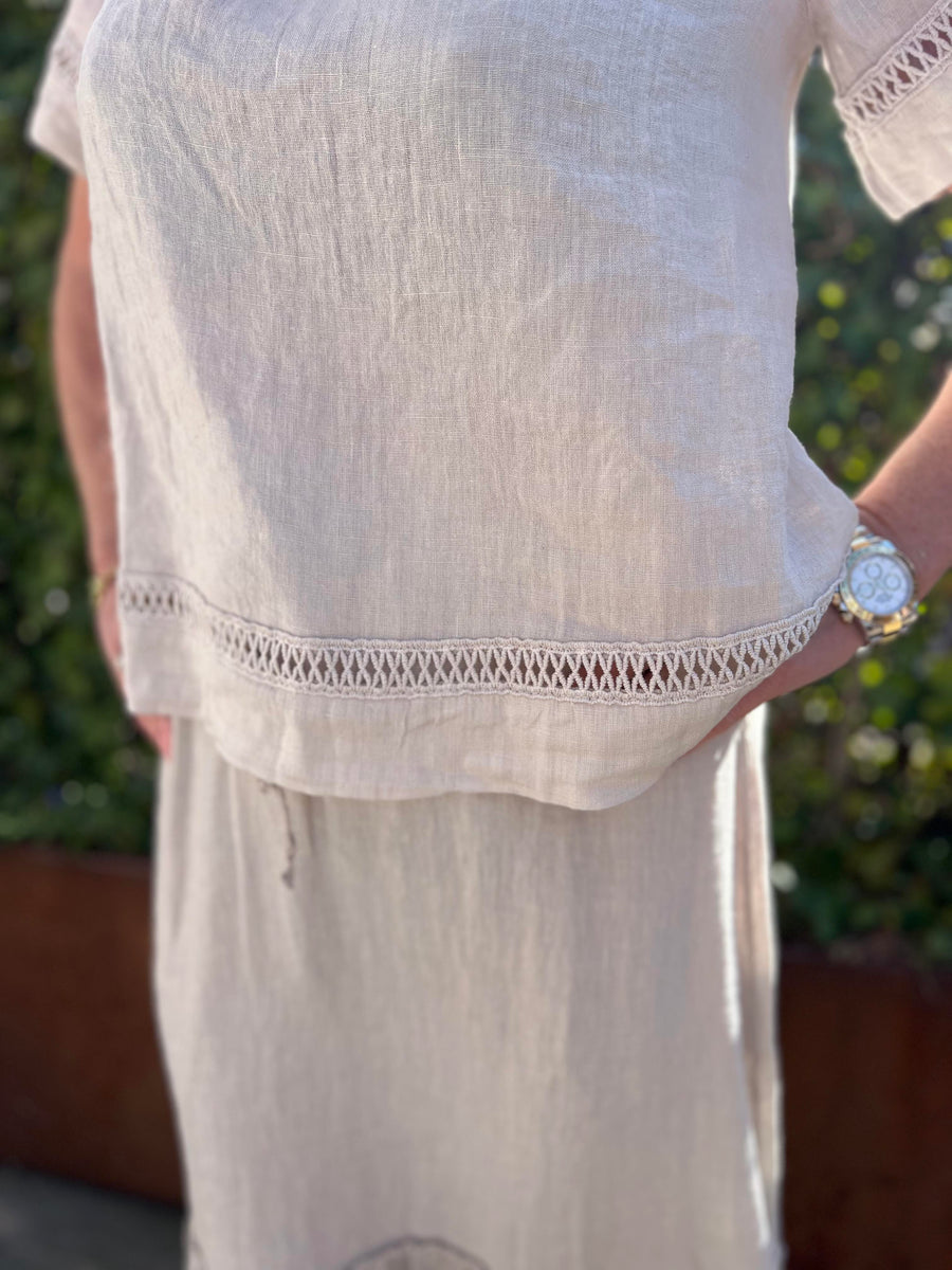 Sorbet - Fontanelle bluse - sand