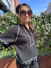 Agenda - Gemma blouse - Black