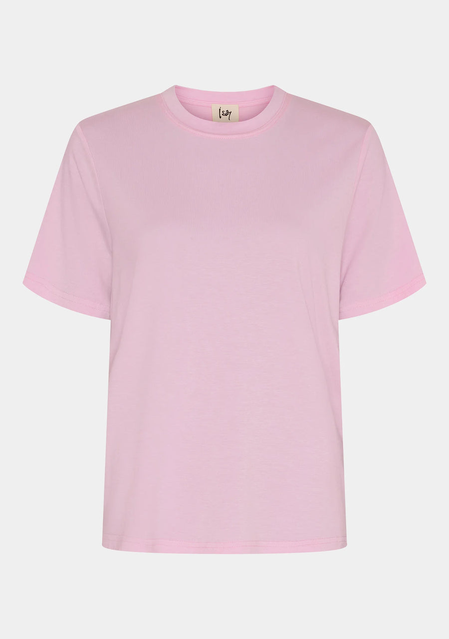 Isay - Gritt O-neck tee - Pink