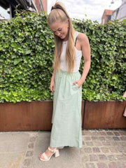 Live - Soft Rebels - Ebbi skirt - Mineral Green