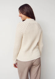 ISay - Gwen Highneck pullover - Broken White