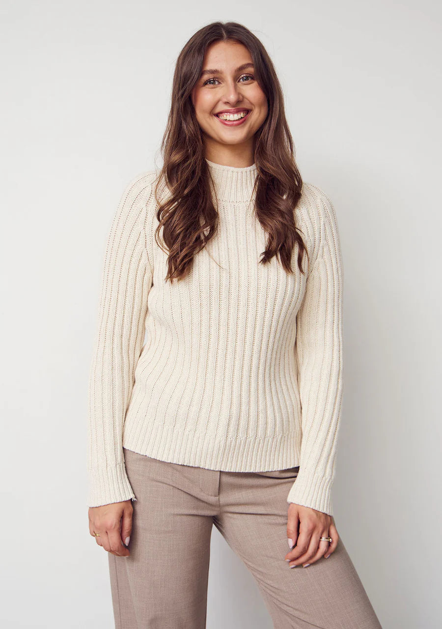ISay - Gwen Highneck pullover - Broken White