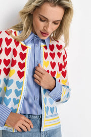 Rich & Royal - Jacquard Hearts Cardigan