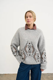Agenda - Hebe Pullover - Light grey