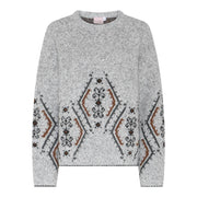 Agenda - Hebe Pullover - Light grey