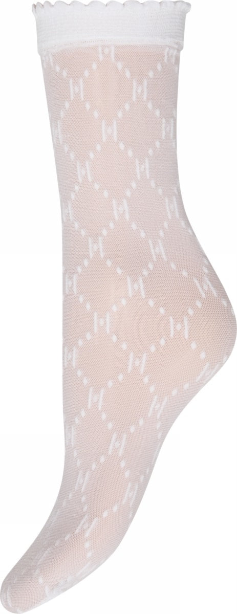 Hype the Detail - Logo ankel sock - Hvid/hvid