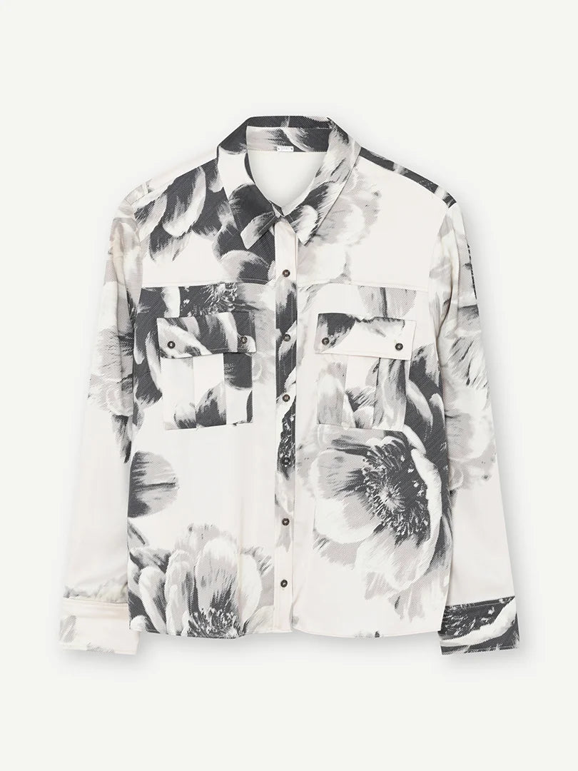 Gustav - Ilona Shirt - Perfectly Pale w. Flowers