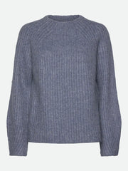 Rosemunde - Tulip wool knit pullover - infinity melange