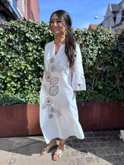 Agenda - Grecia dress - White