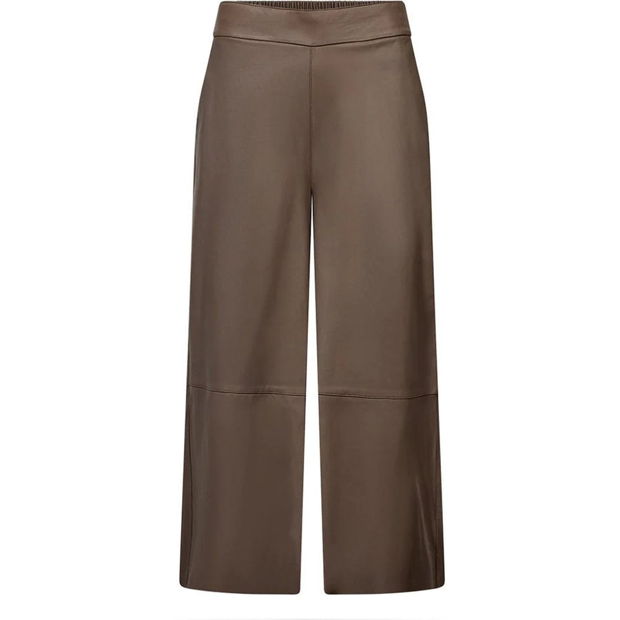 Depeche - LaurenDEP MW Full Length Wide Leg - Coffee