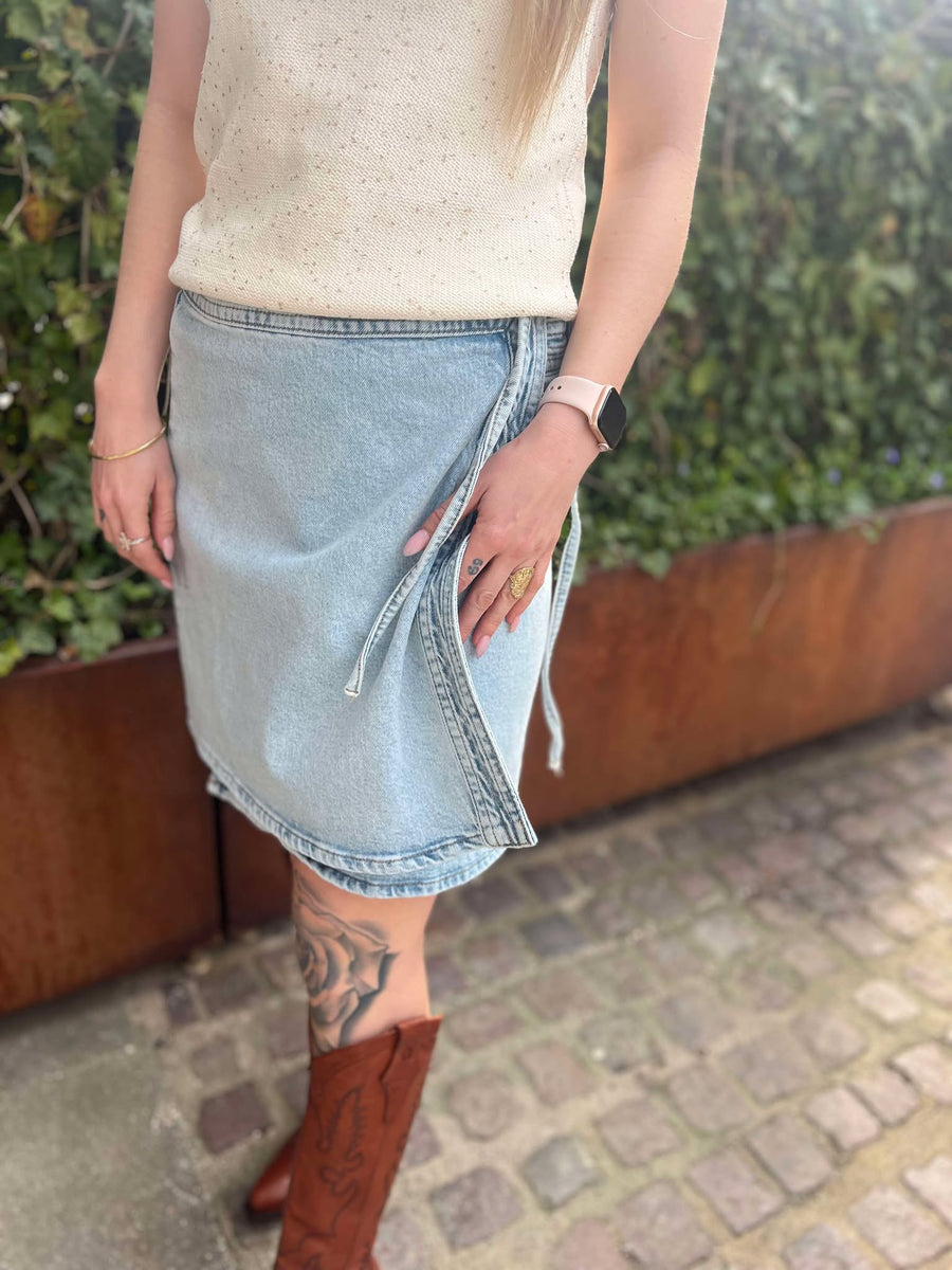 Leveté Room - Kosa skirt - Light denim blue