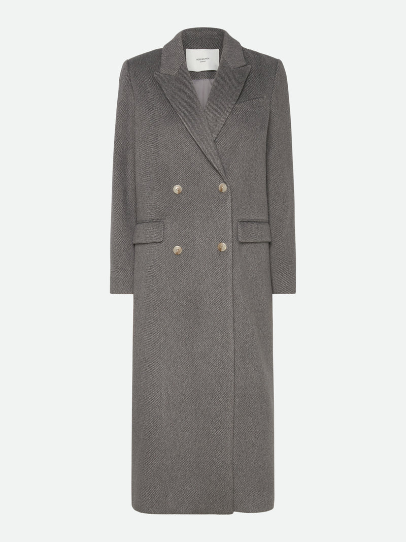 Rosemunde - Tova LS long coat - light grey