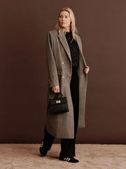 Rosemunde - Tova LS long coat - light grey
