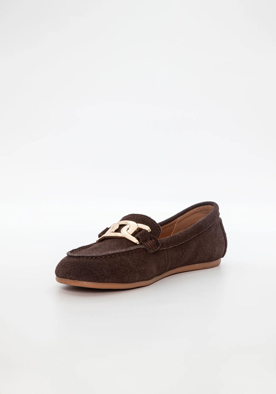 Duffy - Ruskind loafers - Dark brown