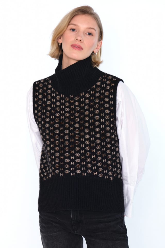 Hést - Logo vest - Jet black