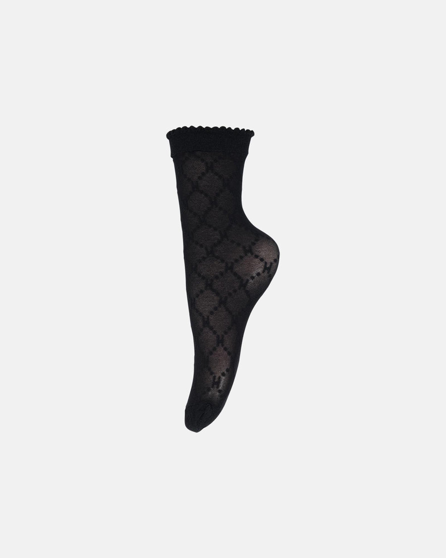 Hype the Detail - Logo ankel sock - sort/sort