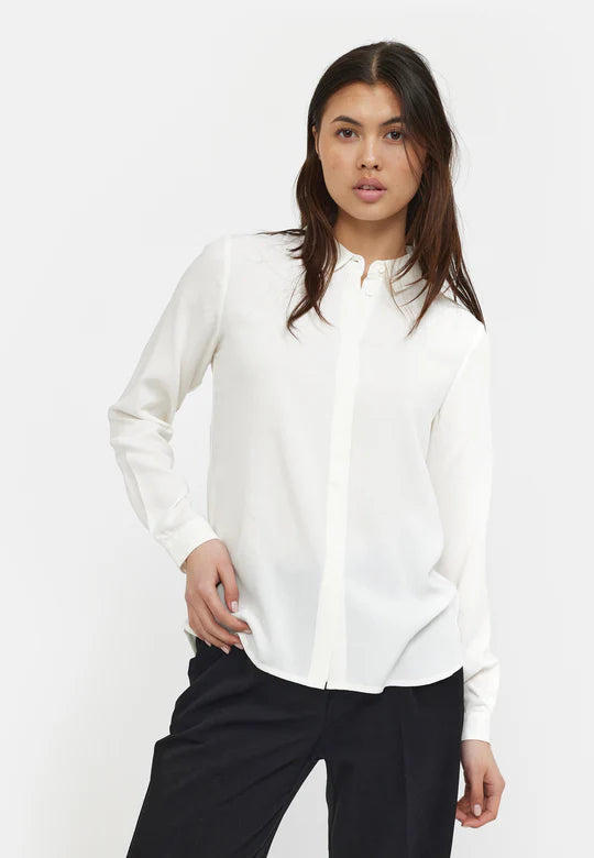 Soft Rebels - Freedom LS shirt - Snow white