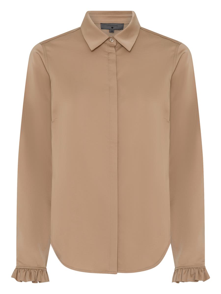 Lundgaard - Shirt w. stretch - Camel