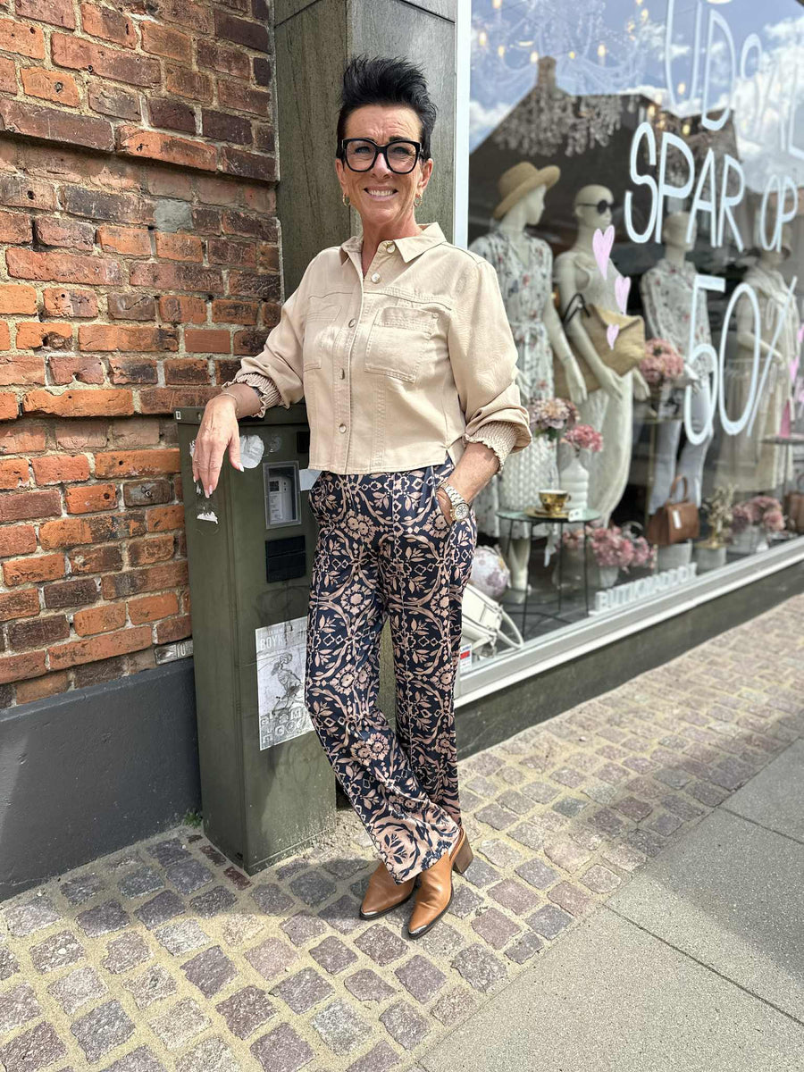 Gustav - Marisa pant - Camel/navy