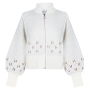 Hést - Märtha Cardigan - Offwhite/brown