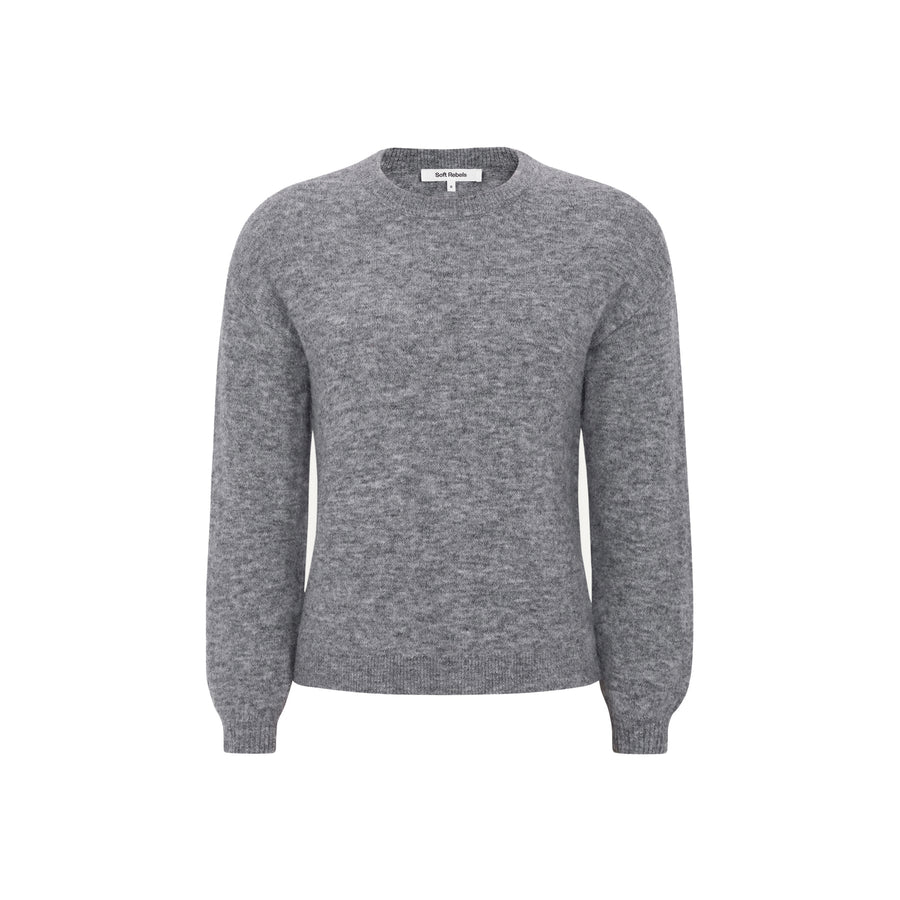 Soft Rebels - Allison knit - Medium grey