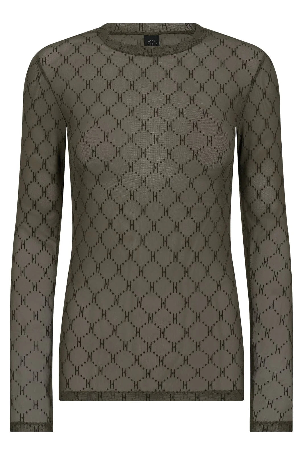 Hype the Detail - Mesh blouse logo - Army