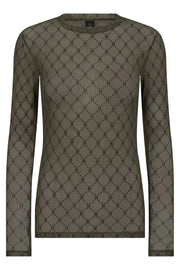 Hype the Detail - Mesh blouse logo - Army