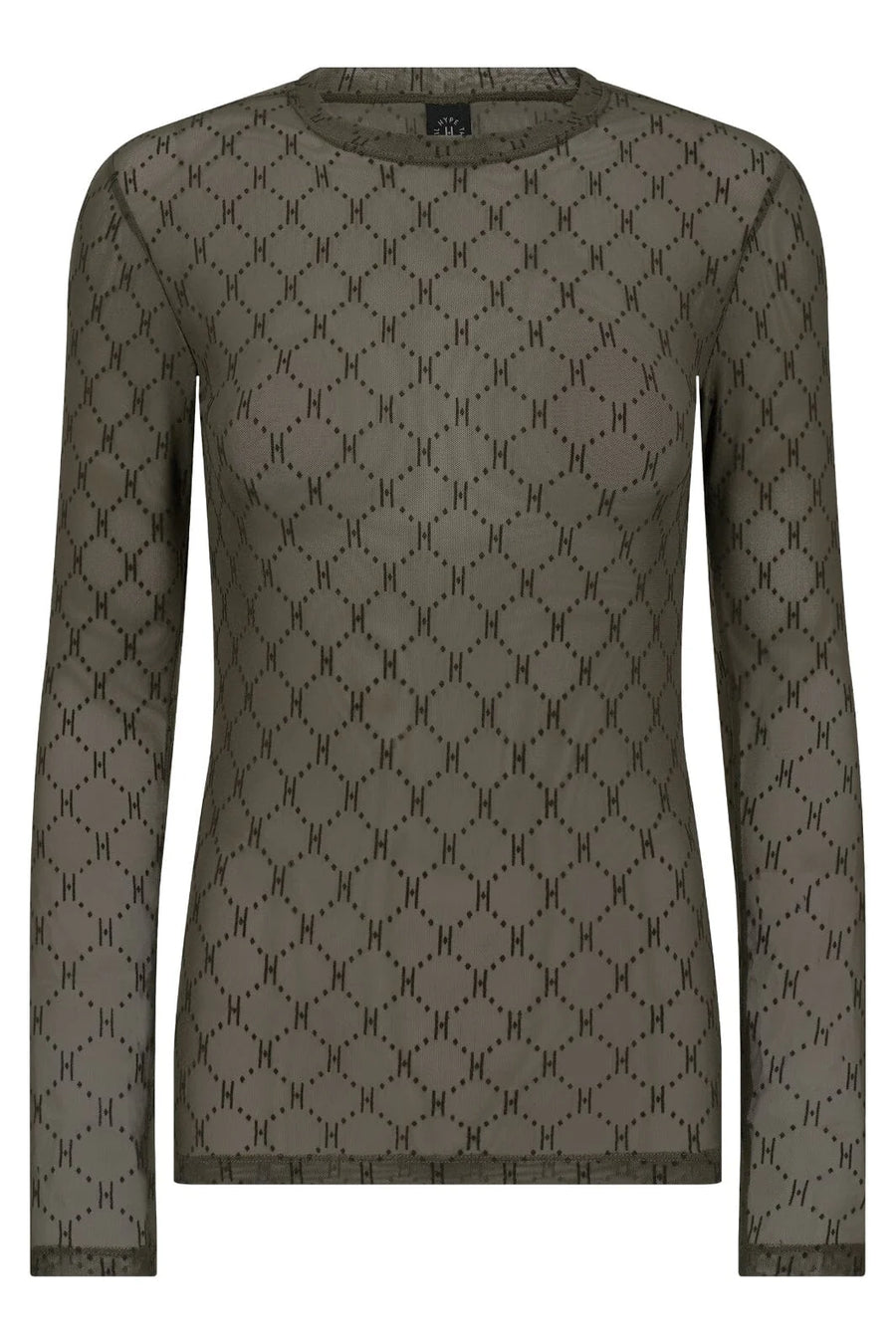 Hype the Detail - Mesh blouse logo - Army