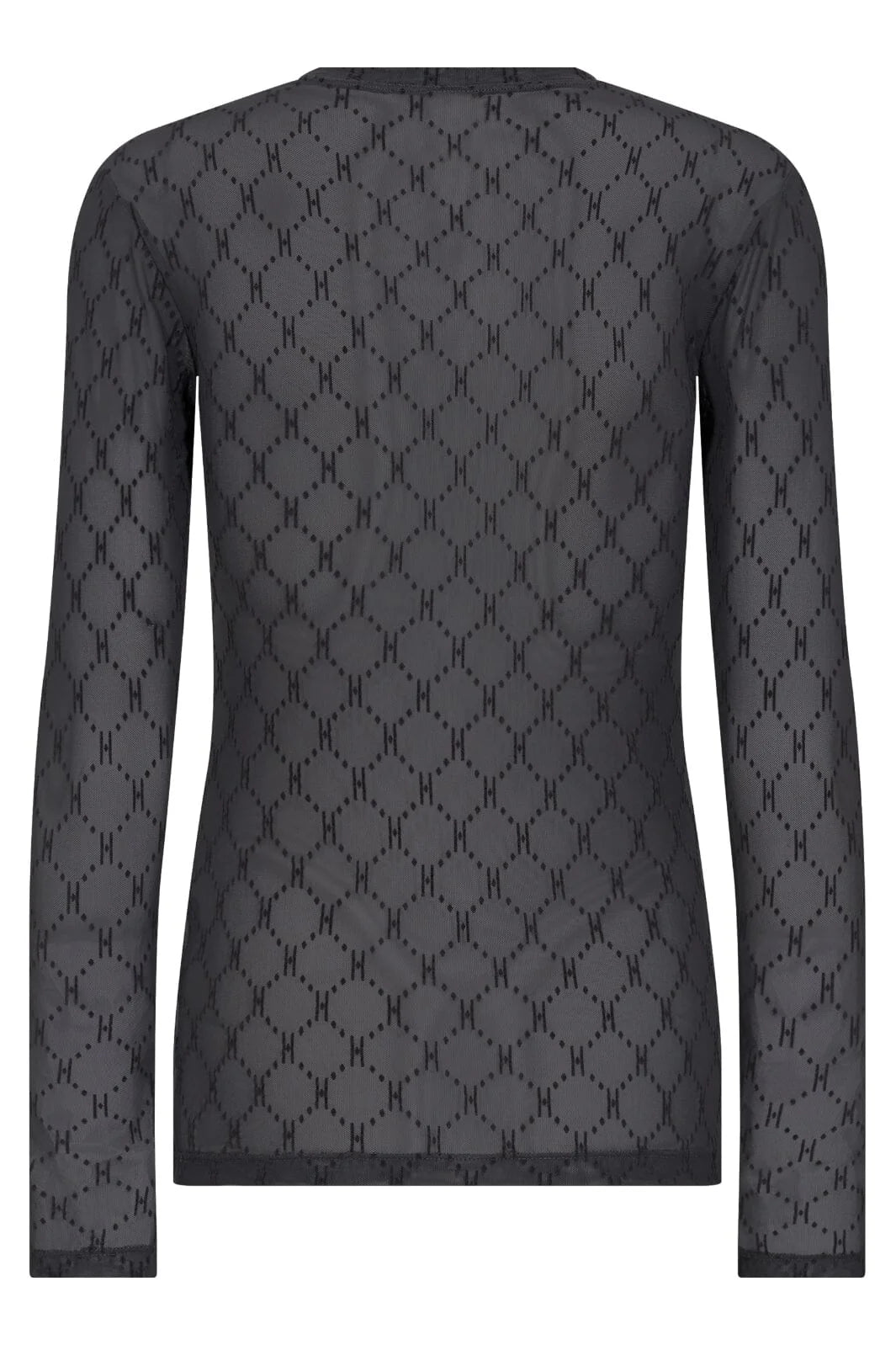 Hype the Detail - Mesh blouse logo - Grå