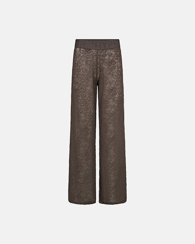 Hype the Detail - Lace Mesh Pants - Moro